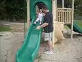 Hannah SLiding Down the Slide Hannah SLiding Down the Slide