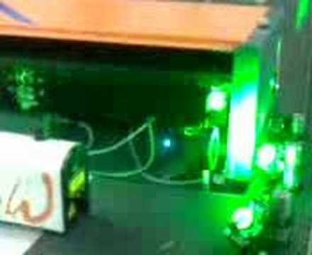 Laser Nd:YAG Burning Air