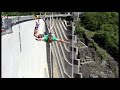 The - luzzone damm climb, 007 verzasca bungee jump- highest in the world