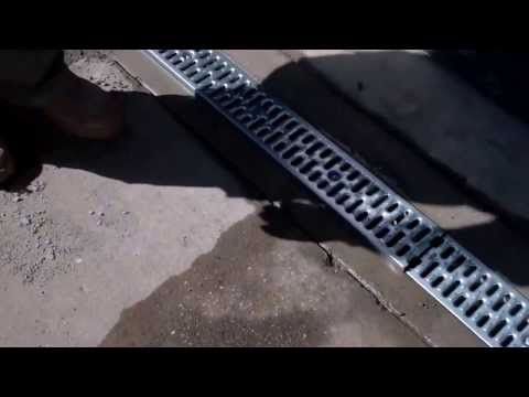 how to install aco drain