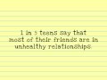 Why do some teens get into unhealthy relationships? Why do some teens get into unhealthy relationships?