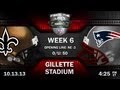 New Orleans Saints vs New England Patriots NFL ...