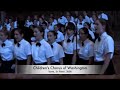 at the conclusion of a concert tour through italy, the children's chorus of washington (director joan gregoryk) performed during mass in the st. peter in the vatican.