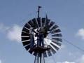 A 10' Dempster Windmill with a Gin Pole Installation