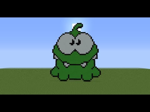 how to make om nom in minecraft