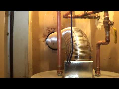 how to install water heater vent