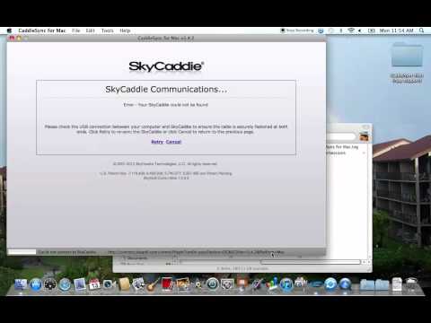 how to sync skycaddie watch