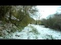 Chemin enneigé St Armel vers ruisseau