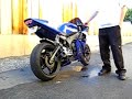 2004 yamaha r6 with gytr gp pipe