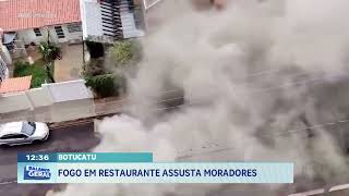 FOGO EM RESTAURANTE ASSUSTA MORADORES