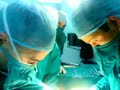 surgical extraction of a benign Brenner tumor of the ovary