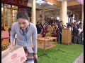 ཁྲི་འདོན་མཛད་སྒོར་བཀའ་སློབ་སྩལ་བ།