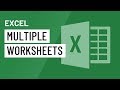 Working with Multiple Worksheets