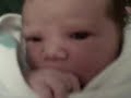 Baby Victoria has Hiccups her First Day of Life
