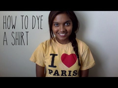 how to dye a white t shirt yellow