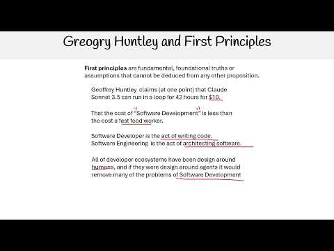 Claude Code Essentials - Huntley and First Principles
