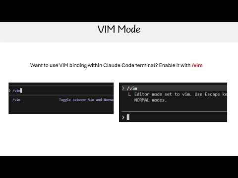 Claude Code Essentials - VIM Mode