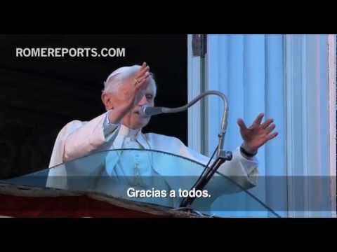 El último mensaje del Papa Benedicto XVI