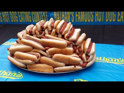 Contest - Full Footage of the Nathans Famous Hot Dog Eating Contest 2013 via Matt Stonie (me). Link to the Eater's Introductions below. This contest is a sanctioned Ma...