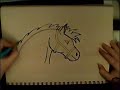 How to draw a cartoon horse...