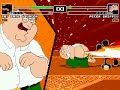 get peter's new ai here:
http://www.megaupload.com/?d=nphnnpvv

peter is still angry and this time, he has learned from his mistakes following his previous scuffle with link and developped some new tricks!

well, well, well, here we have a fat man and a skinny man fighting to the death, each having gained major overhauls. bear with me as i go on a write-up:

alright, so this is the mr. game & watch from the super smash bros. showdown full game, and this stickman was built up from neokamek's original joke character. i subsequently tweaked him for several hours to make him fit with everyone else and balance him more and then decided to give him the result a test run. and said full game was made before brawl, so no transforming into an octopus here, kiddies.

and on the opposite is peter with a vengeance, having gained a vastly different ai from evilslayerx5. no longer will he out-agress you; now he use his fat as a nearly-imprenetrable wall to act as a defensive fighter, literally vomiting and farting over your mistakes! pretty nasty punishment, no? oh, and did i mention that he also gained push-blocking and that his headbutt has become a chaining special that he will primarily use? however, he can turn out to be predictable... and it seems that game & watch's trampoline is too fast for his reflexes.

-stage: final destination (super smash bros. melee)
-stage: final destination (super smash bros. brawl)