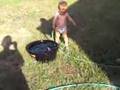 Kegan playing in the Water