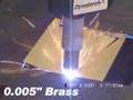 Dynatorch cuts 0.005 brass