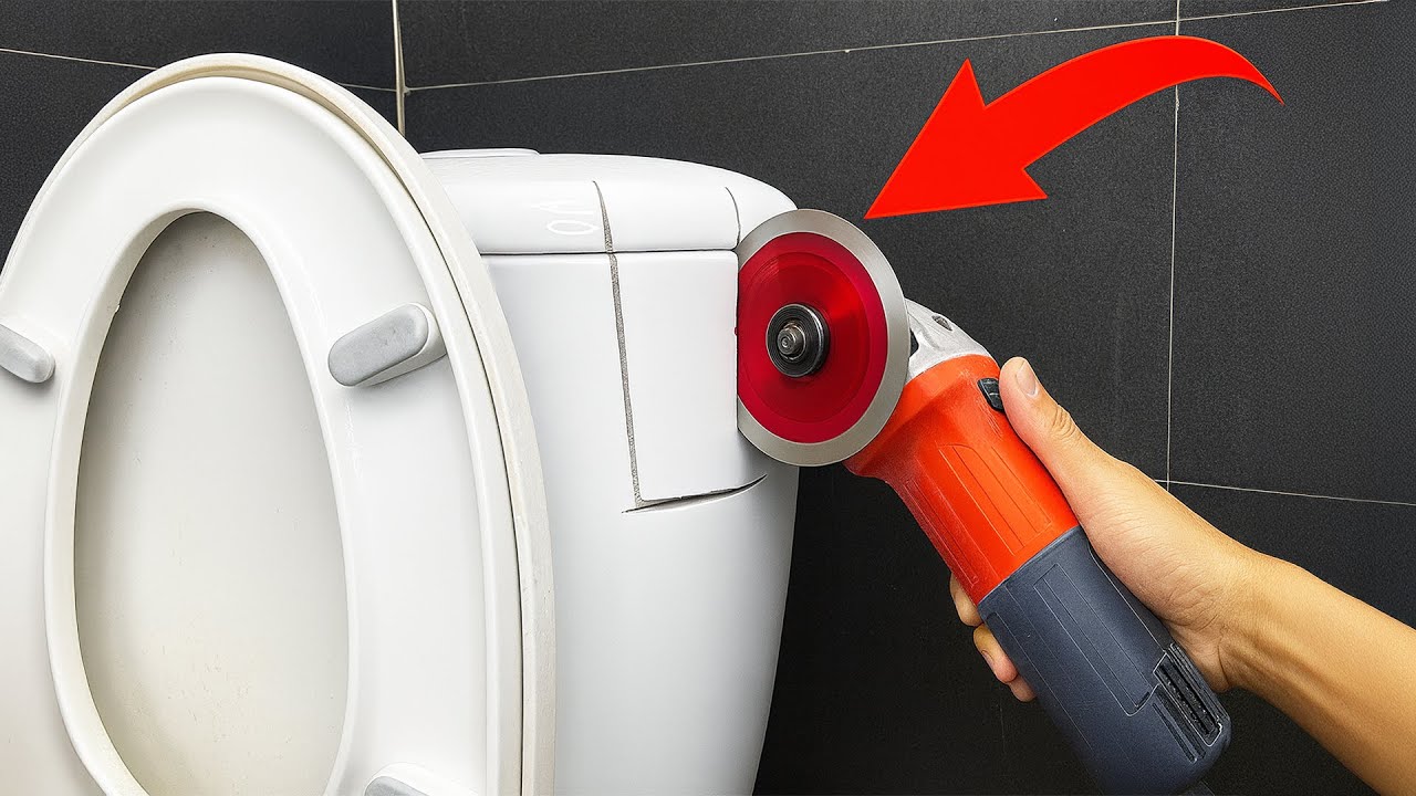 60-Year-Old Plumber's Amazing Inventions! Free source recycling from old toilets and tires