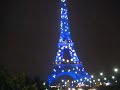 The Eiffel Tower at night - pretty lights!