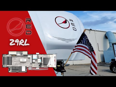 Thumbnail for Tour the ALL-NEW 2023 Cardinal Red 29RL Fifth Wheel Video