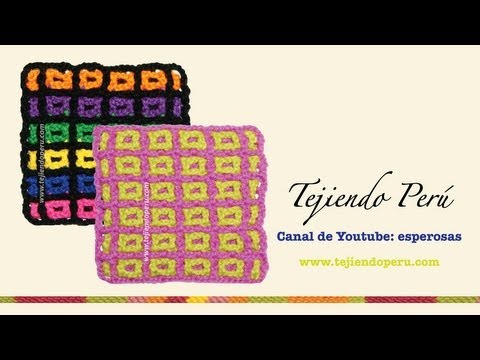 Cómo tejer el punto filet entretejido a crochet