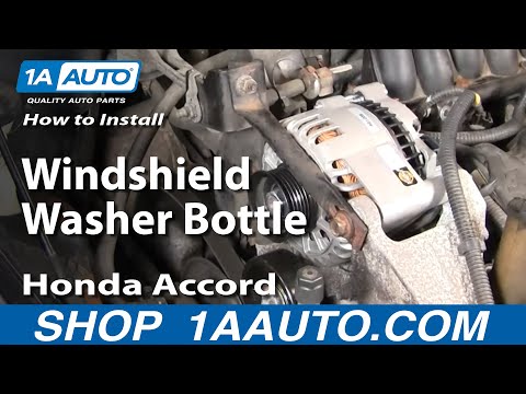 how to drain windshield washer fluid honda accord