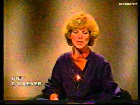 haeyer - brt tv1 omroepster riet d'haeyer met enkee programma aankondigingen van die zelfde avond. * de verdachten + roodvonk (met marcel vanthilt) wordt binnenkort o...
