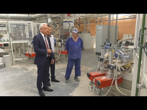 Сенатор Сергей Рачков посетил Добрушский фарфоровый завод видео