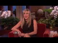 while she was co-hosting, ellen called jen out on a private video she took of a hollywood legend.
