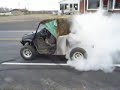 Yamaha Rhino burnout