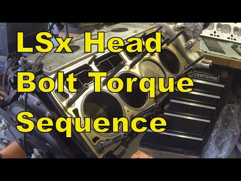 LSx Head Install Torque Sequence “How To” – eBay Head Studs Pro Comp – LS1 5.3 6.0
