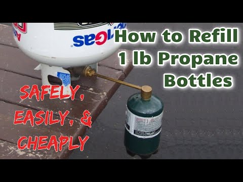 how to fill small propane bottles