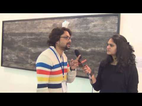 R. Baalaa and Abhijit Dutta at Prakrit Art Gallery, India Art Fair