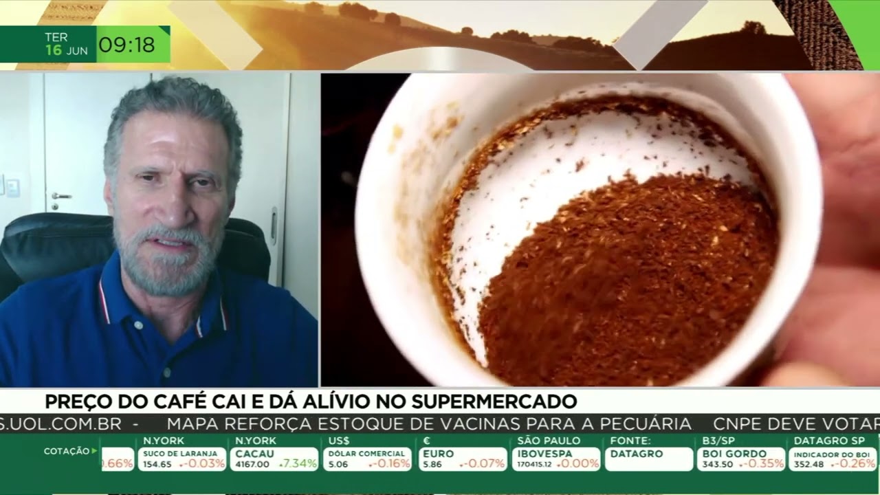 Preço do café cai, mas tarifa dos EUA preocupa exportadores