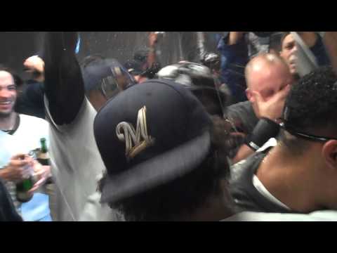NL Central - MILWAUKEE -- After they watch the final out of the Cardinals loss to the Cubs, the Brewers celebrate their first division championship since 1982 with champa...