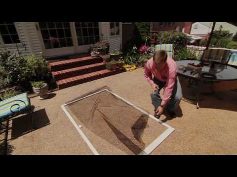 how to install a screen in a door