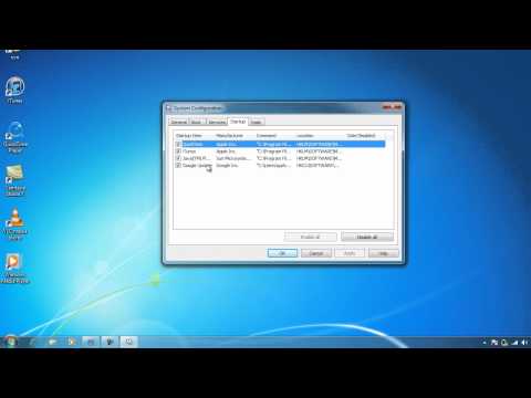how to change startup programs windows 7
