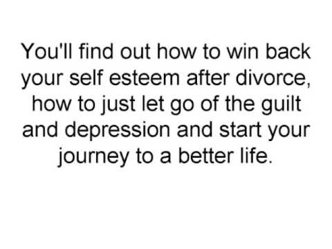 how to rebuild your life after a divorce