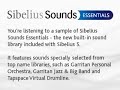 Sibelius Sounds Essentials Sibelius Sounds Essentials
