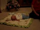 Joshua is learning to crawl