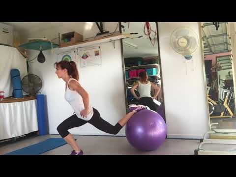 How to…  Lunge with Your Back Foot on a Ball