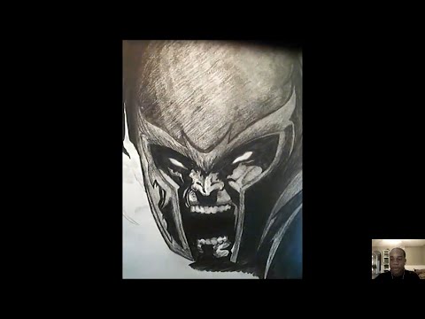 how to draw magneto from x-men