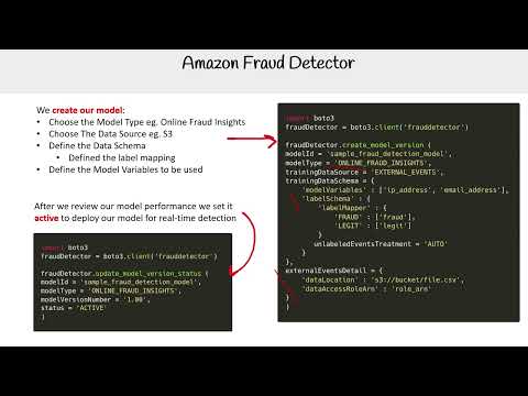 Amazon Fraud Detection Service: Identifying Anomalies in Transactions - AWS AI Practitioner AIF-C01