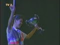 susi susanti won the gold medal in the woman's singles at the 1992 olympic games in barcelona, spain and the bronze medal at the 1996 olympic games in atlanta, united states. she retired from badminton in 1997 and married to alan budikusuma in 9 february 1997, who also won a gold medal at the 1992 summer olympics.

often considered the finest female badminton player indonesia produced, susanti dominated the women's singles event in the early to mid 1990s, winning the all-england in 1990, 1991, 1993 and 1994, the world badminton grand prix from 1990 to 1994, and the ibf world championships in 1993. she also led the indonesian team to win the uber cup in 1994 and 1996. she entered the international badminton federation (ibf, currently wbf) hall of fame in may 2004, and received the herbert scheele trophy in 2002. she won at the japan open three times and won the grand prix series in bali in 1990. she also won various badminton grand prix series and badminton world cups.

susi susanti will back to indonesian uber cup team but not for playing. she guides ina uber cup as preparation for next year (2008) in jakarta.

this is video when she played in final match against huang hua (chn)...